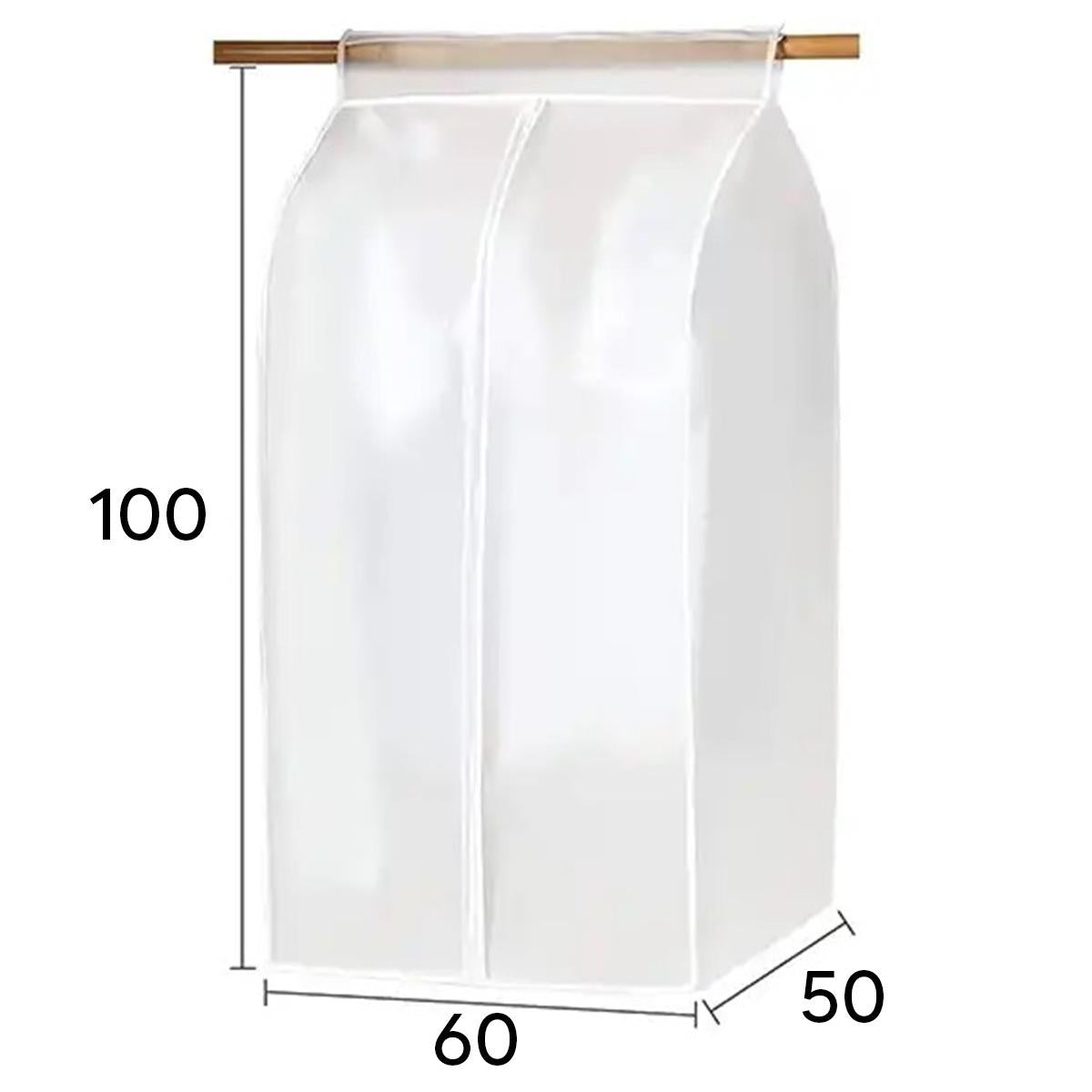 Organizator protectie haine, dimensiune 90 x 60 x 50 cm. culoare transparent, material textil-3