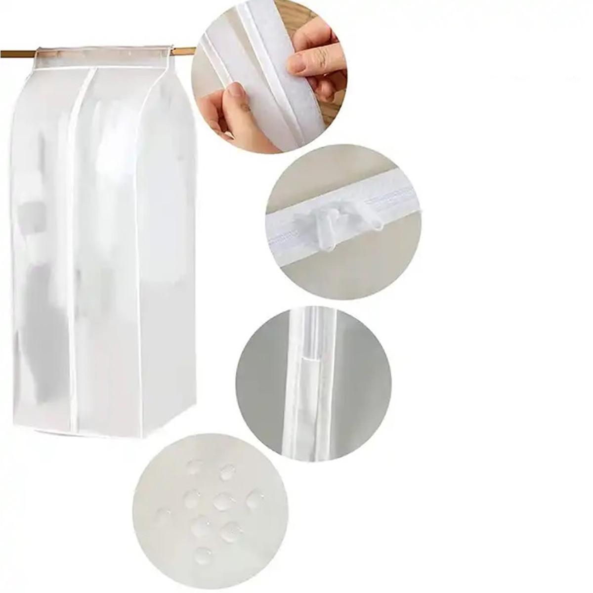 Organizator protectie haine, dimensiune 90 x 60 x 50 cm. culoare transparent, material textil-4