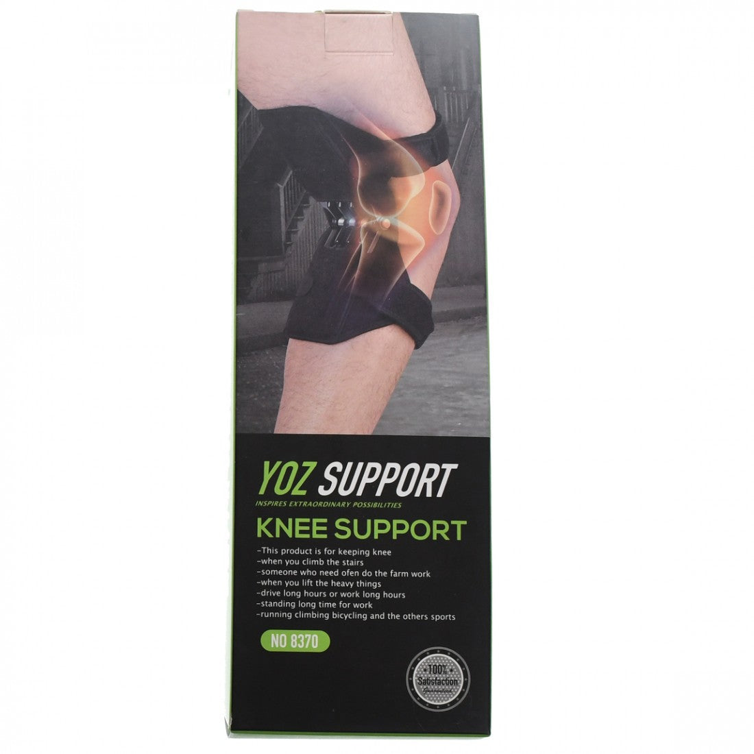 Set genunchiere neopren cu suport arc de sustinere, prindere dubla, lungime 29 cm