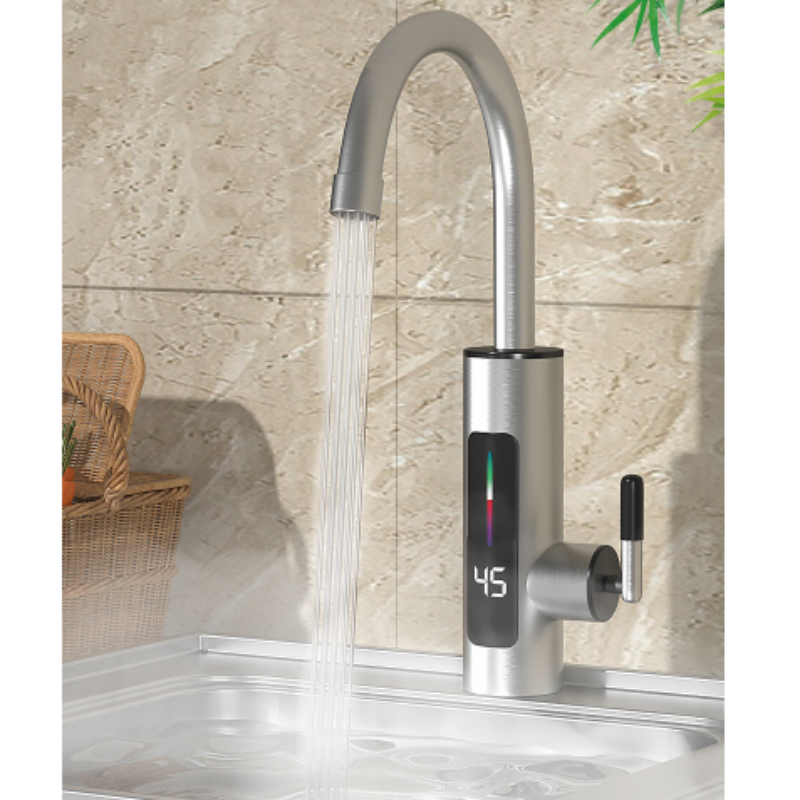 Robinet Electric Instant din Inox, cu Display LED și Rotire 360 Grade, 3000W