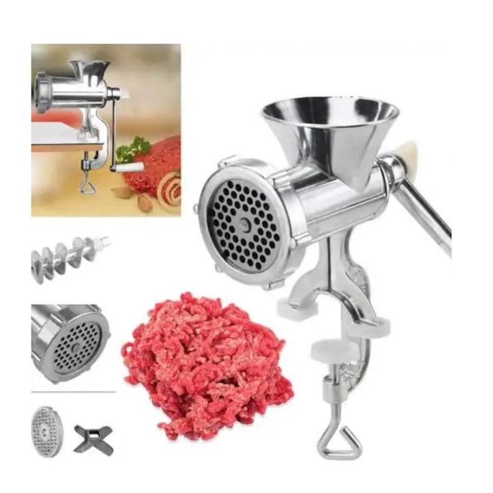 Mașină de Tocat Manuală JCW B10 - Aluminiu cu Design Clasic