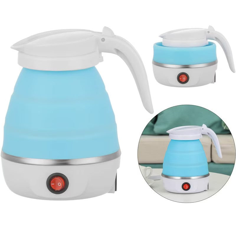 Fierbător Electric Pliabil, Silicon/Inox, 600W, 0.6L, culoare aleatorie