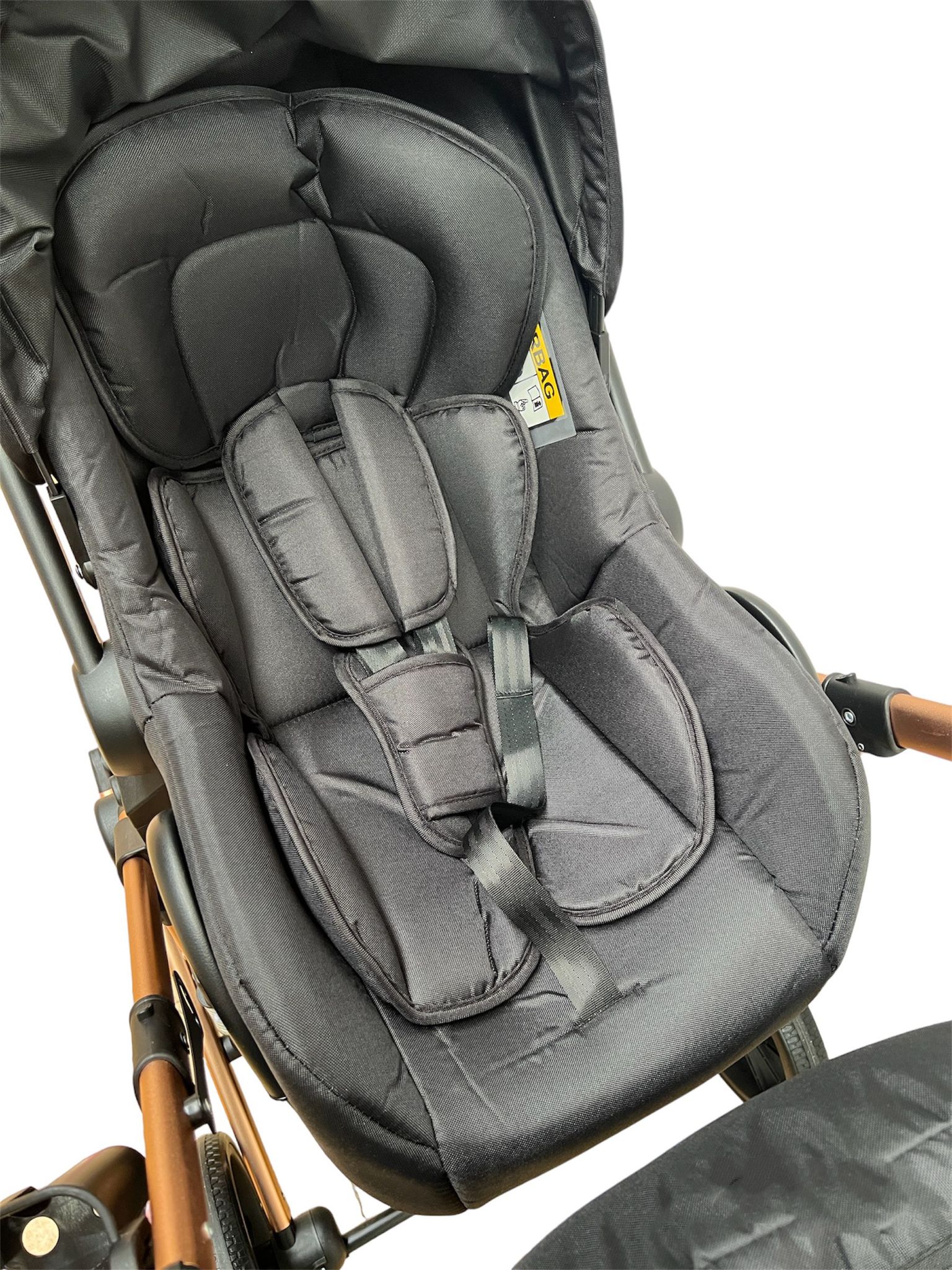 Carucior T4 3-in-1 cu Suspensii și Transformabil Landou-Sport