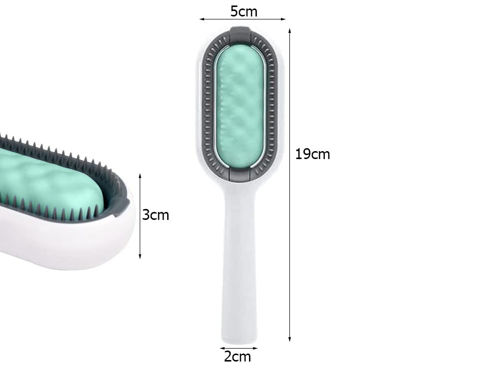 Perie de Pieptănare din Silicon 3-în-1 pentru Câini, Pisici și Alte Animale de Companie