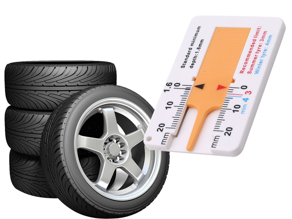Tester indicator uzură anvelope, măsurător adâncime profil