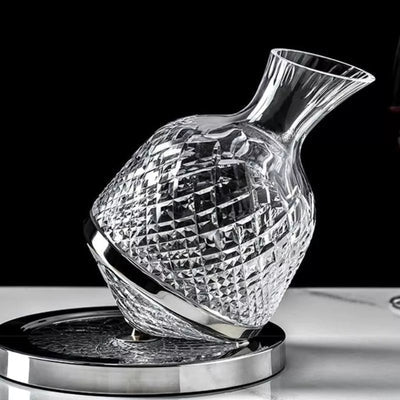 Decantor de Vin Rotativ de Lux - Set Elegant pentru Iubitorii de Vin