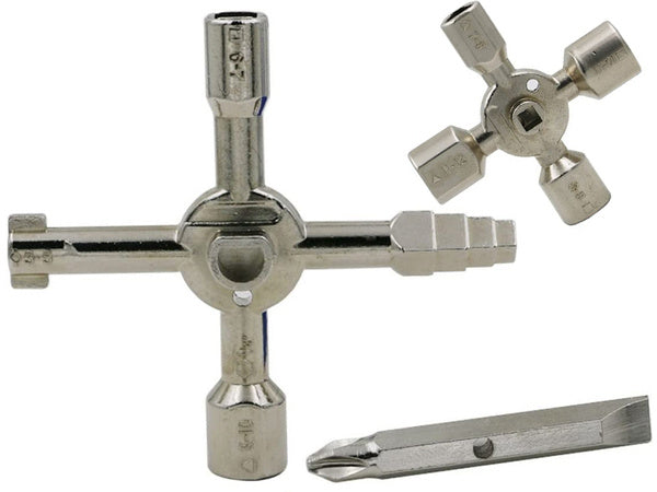 Cheie universală pentru dulapuri, 10 în 1