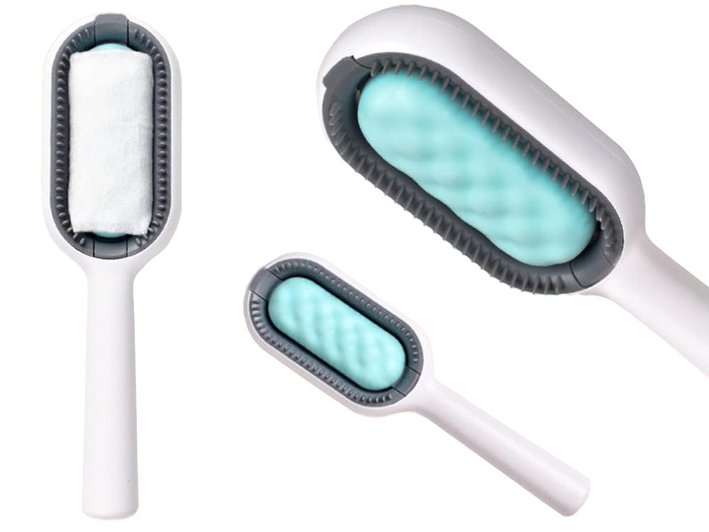 Perie de Pieptănare din Silicon 3-în-1 pentru Câini, Pisici și Alte Animale de Companie