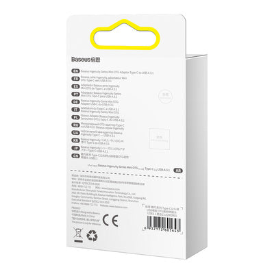 Adaptor Baseus Ingenuity Series USB-C to USB-A 10Gb/s - Negru