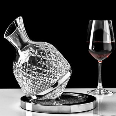 Decantor de Vin Rotativ de Lux - Set Elegant pentru Iubitorii de Vin