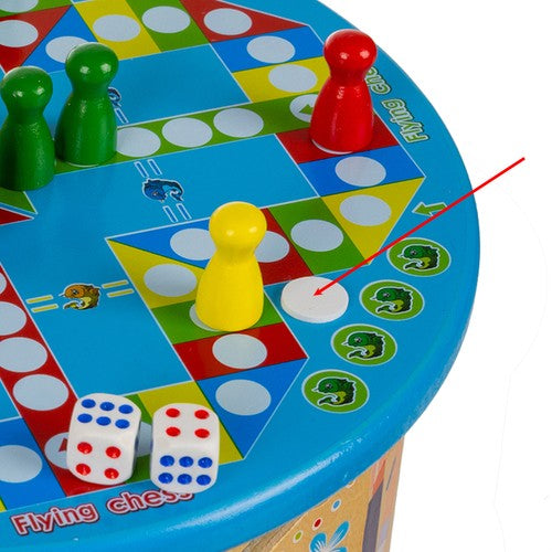 Cub educațional din lemn pentru copii - Jucărie multifuncțională 11 în 1