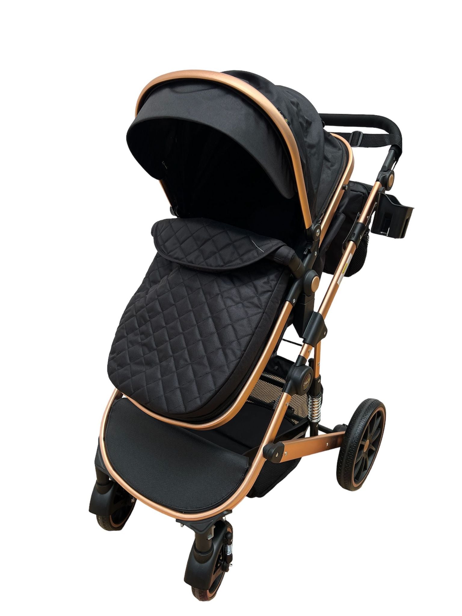 Carucior T4 3-in-1 cu Suspensii și Transformabil Landou-Sport