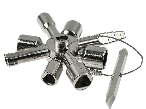 Cheie universală pentru dulapuri, 10 în 1