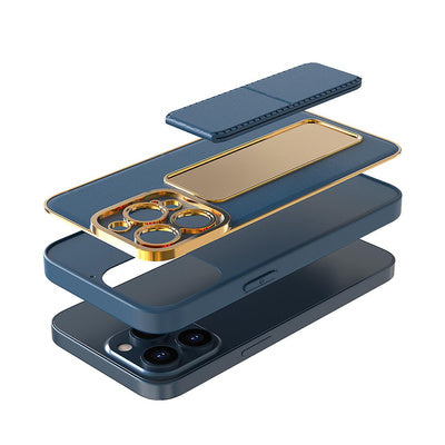 Husă Kickstand pentru iPhone 13 cu Suport, Rose Gold