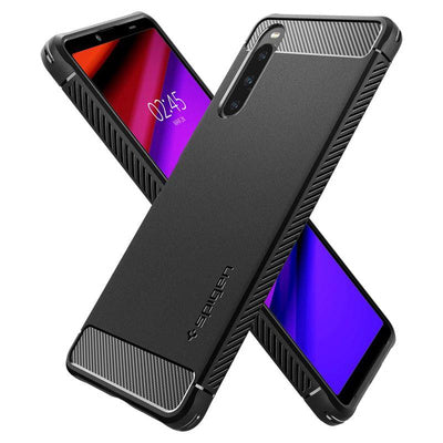 Husă Spigen Rugged Armor pentru Sony Xperia 10 V - negru mat