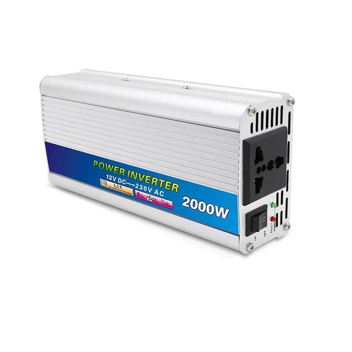 Invertor Solar 1000W, 12V DC - 230V AC, Beltt