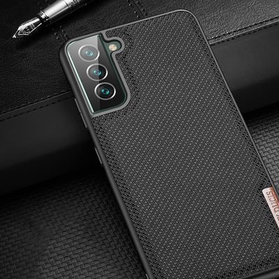 Dux Ducis Fino Case Cover - Material Nylon pentru Samsung Galaxy S22/S22 Plus - Negru