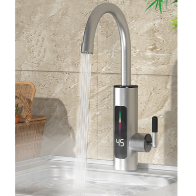 Robinet Electric Instant din Inox, cu Display LED și Rotire 360 Grade, 3000W