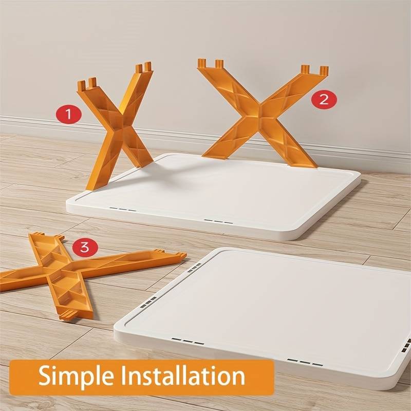 Pantofar cu 4 rafturi, modulare, alb cu portocaliu/verde