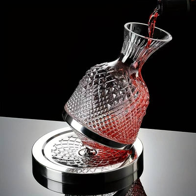 Decantor de Vin Rotativ de Lux - Set Elegant pentru Iubitorii de Vin