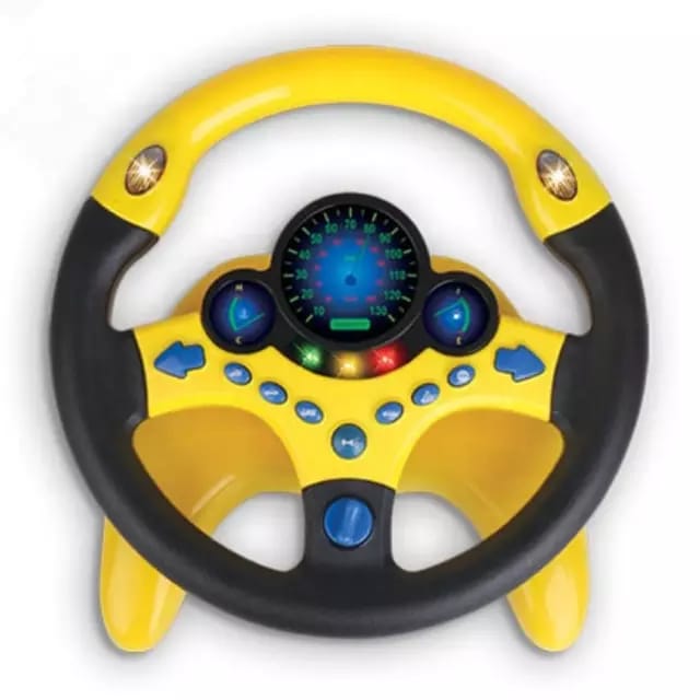 Volan de Jucărie Interactiv cu Sunete și Lumină – Rotire 360°