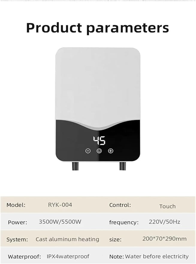 Încălzitor boiler instant de apă electric, inteligent, pentru duș – Rapid și eficient