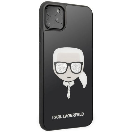Husă de Protecție Karl Lagerfeld Iconic Glitter pentru iPhone 11 Pro, Negru