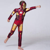 Costum Iron Man cu Muschi pentru Copii - Fara Masca