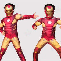 Costum Iron Man cu Muschi pentru Copii - Fara Masca