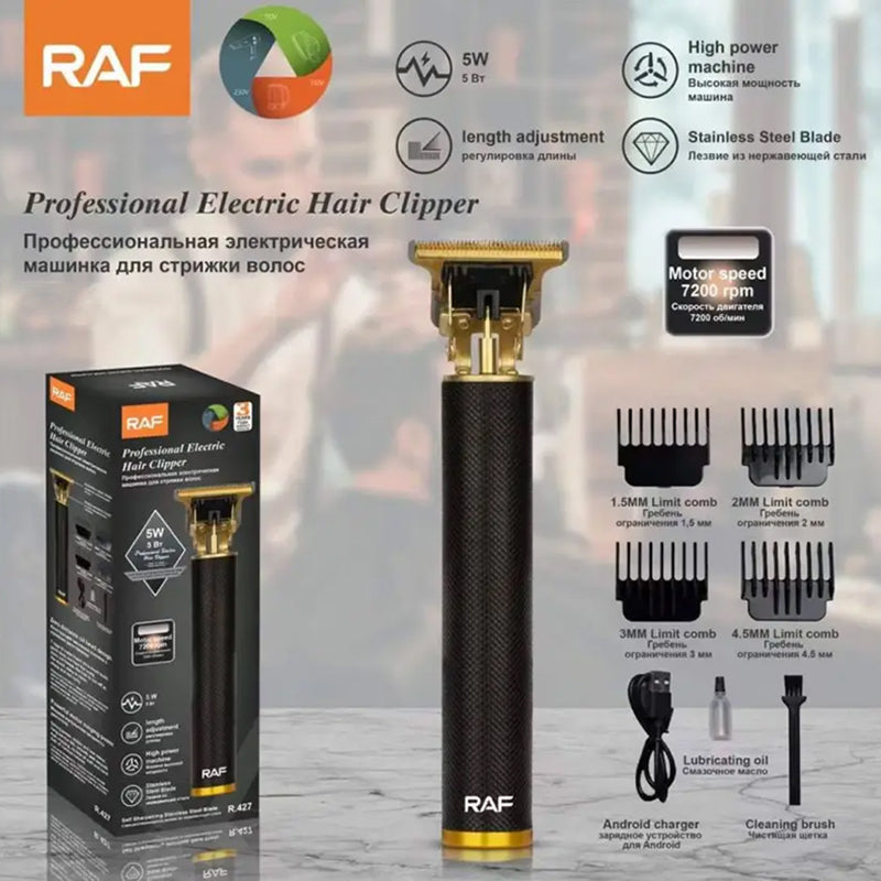 Trimmer fără Fir pentru Păr și Barbă RAF R.427 – Reîncărcabil și Ușor de Utilizat