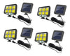 Set 4 x Proiector Solar 160 LED 8 COB cu Senzor de Lumină și Mișcare