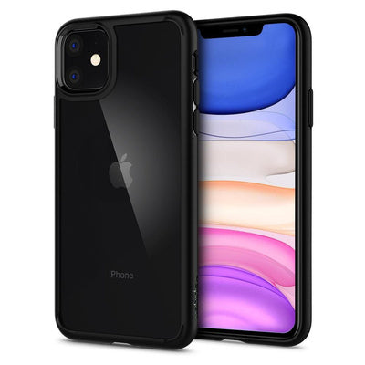 Husă Spigen Ultra Hybrid pentru iPhone 11, Negru Mat