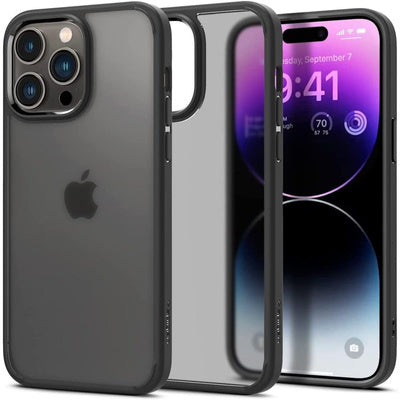 Husa Spigen Ultra Hybrid pentru iPhone 14 Pro, Frost Black