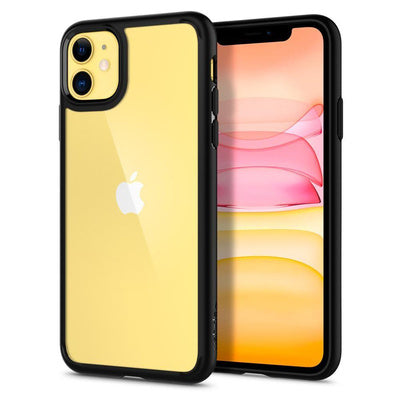 Husă Spigen Ultra Hybrid pentru iPhone 11, Negru Mat