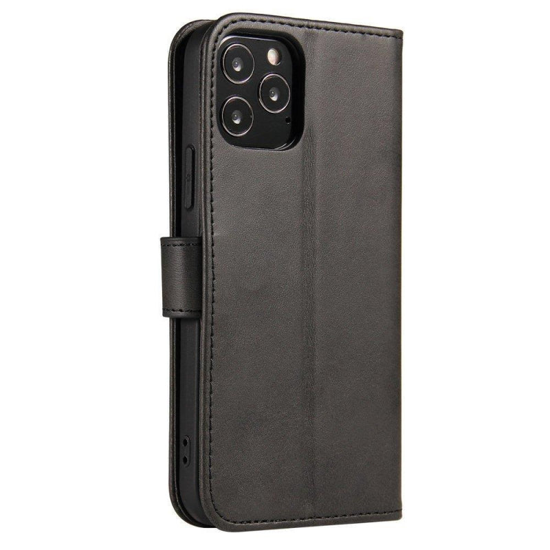Husă Flip din Piele Ecologică cu Magnet pentru Oppo A53/A53s - Neagră