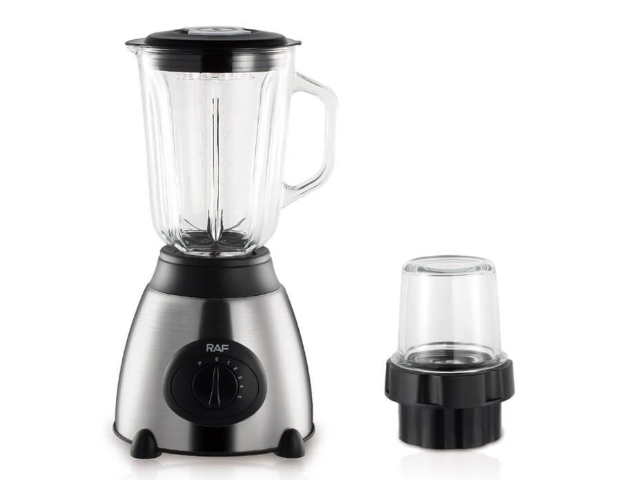 Blender RAF 367 pentru fructe si legume, macinat cafea, 450 W, 6 lame, 1.5 l