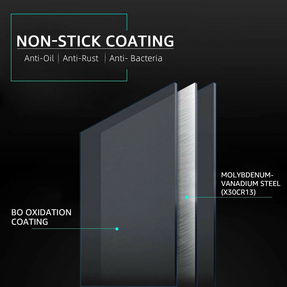 Set de Cuțite Premium 6 Piese cu Foarfecă & Decojitor - Oțel Inoxidabil, Antiaderent, Inginerie Germană