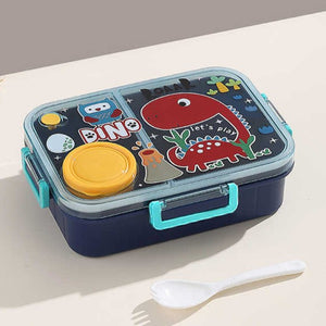 Cutie Bento Box pentru Copii – 1200ml, 3 Compartimente + Recipient Sos 80ml