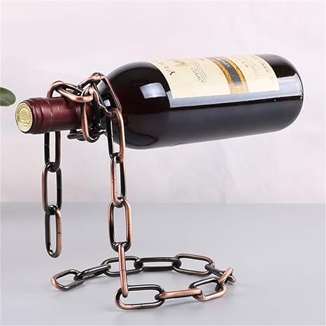 Suport de Vinuri Magic 3D în Forma de Lanț Suspendat