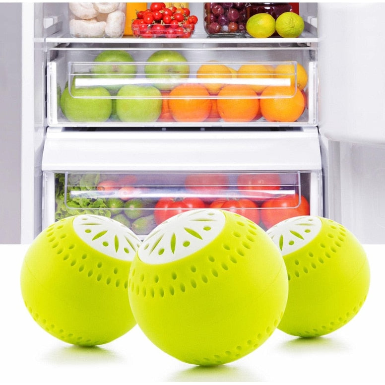 Set 3 Bile Absorbante Miros, Pentru Frigider, Verde