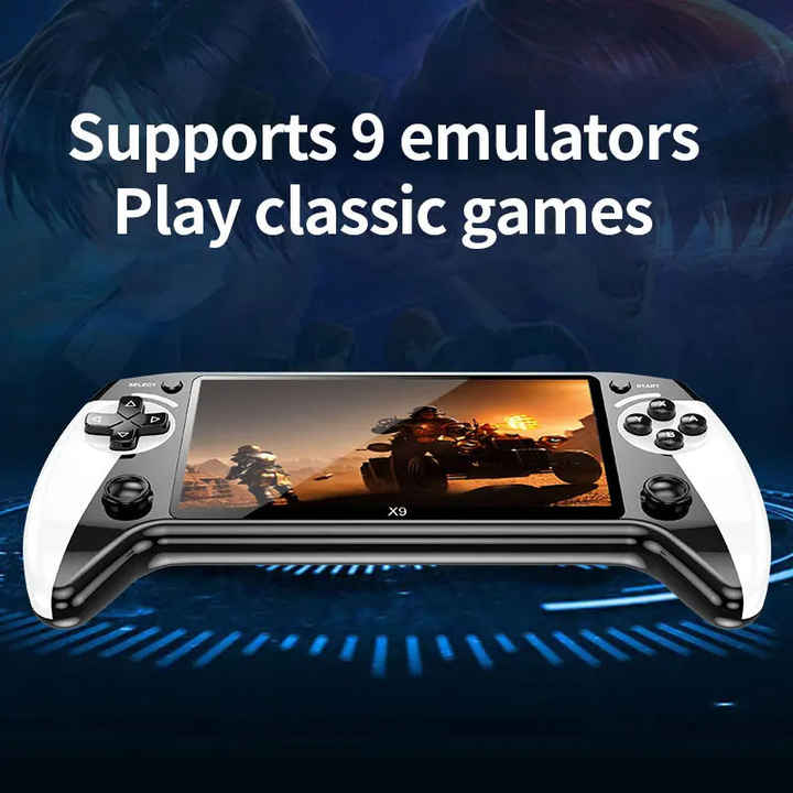Retro Gaming Console X9 – Consolă Portabilă cu Ecran HD de 6.5 inch
