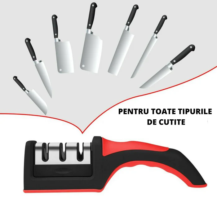 SET 13 Cutite - Miracle Blade World Class + Ascutitor manual de Cutite