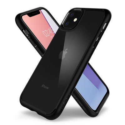 Husă Spigen Ultra Hybrid pentru iPhone 11, Negru Mat