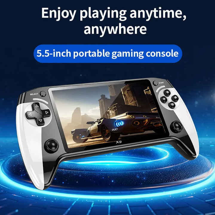 Retro Gaming Console X9 – Consolă Portabilă cu Ecran HD de 6.5 inch