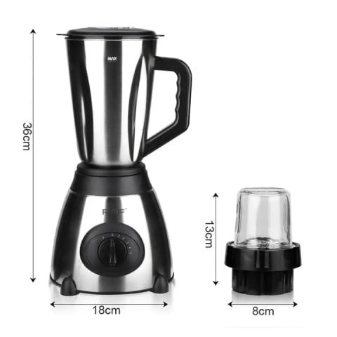 RAF R.300 Blender și râșniță electrică 2 în 1 Blender din oțel inoxidabil 1000 wați