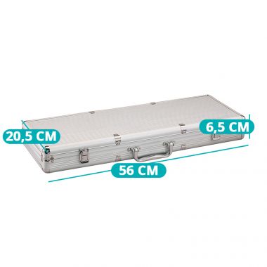 Set Poker 500 Piese în Geantă de Aluminiu – Joc de Poker Profesional