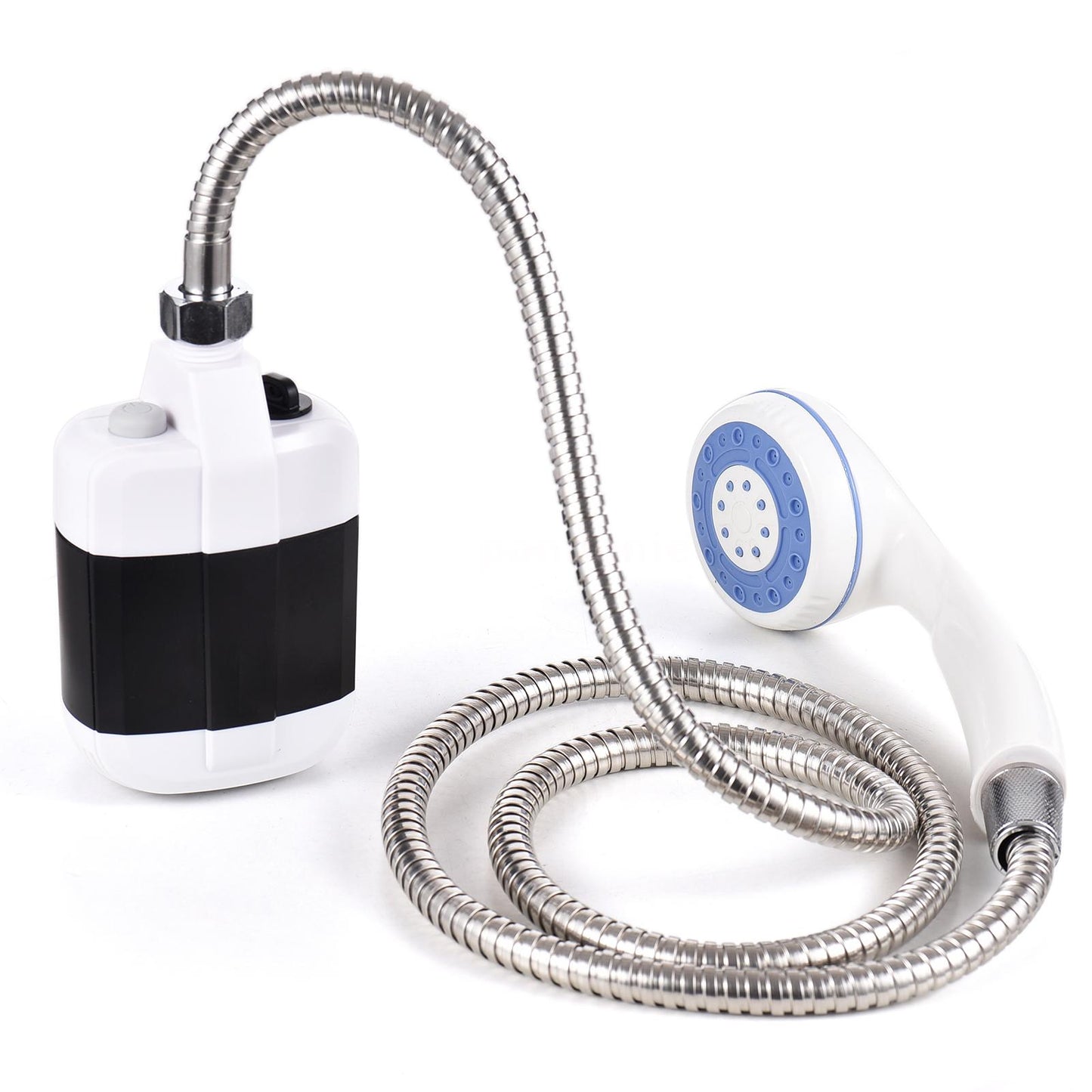 Duș Portabil de Camping cu Robinet Incorporat, USB pentru Interior/Exterior