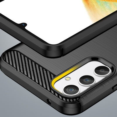 Husa Carbon Case pentru Samsung Galaxy A34 5G, Negru