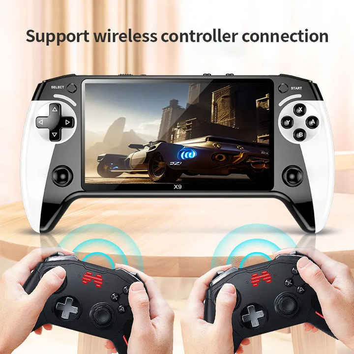 Retro Gaming Console X9 – Consolă Portabilă cu Ecran HD de 6.5 inch