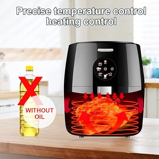 Friteuză cu Aer Cald SonyMax SN80181, 8L + CADOU - Set de 100 hartii de copt pentru AirFryer